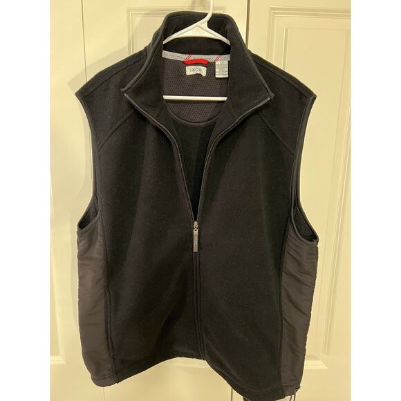 IZOD PERFORM-X Black Men's Fleece Vest--Size Large - Picture 7 of 14